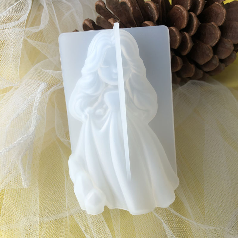 Candle Making Business - 3D süße Prinzessin Silikon Kerze Form