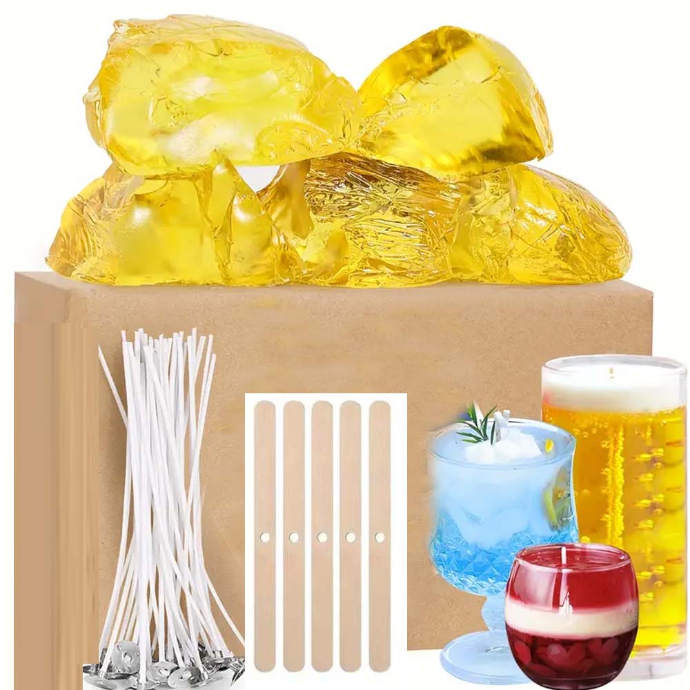 Candle Making Jelly - 200 g gelbes, transparentes Gel-Geleewachs für