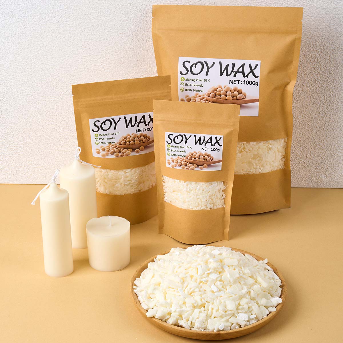 Candle Making Business - 1 Pfund reinweißes Sojawachs für handgemachte