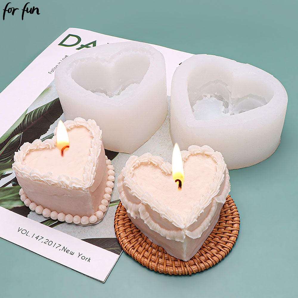 Candle Making Jelly - Für Spaß Herz Kuchen Geformte Kerze
