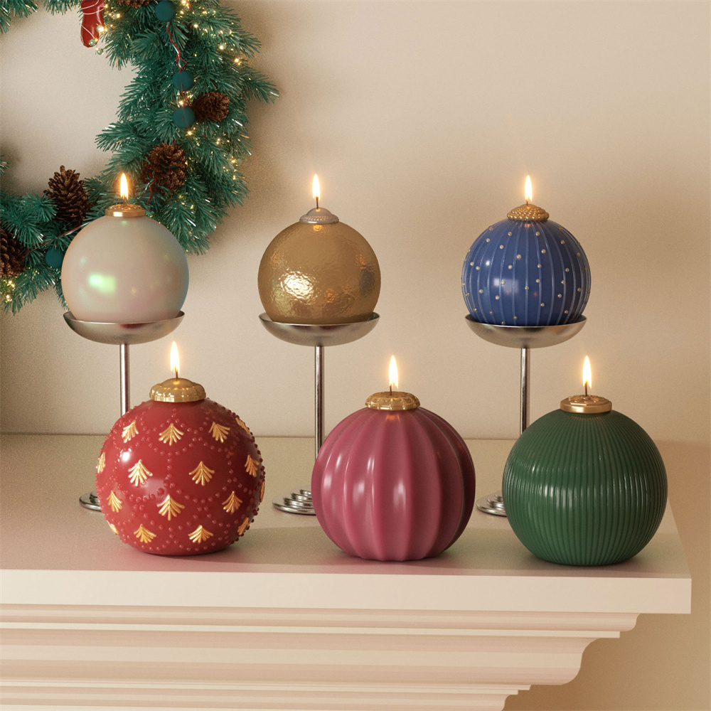 Candle Making Business - Nicole Weihnachtskugel Kerze Silikonform DIY Duftkerze