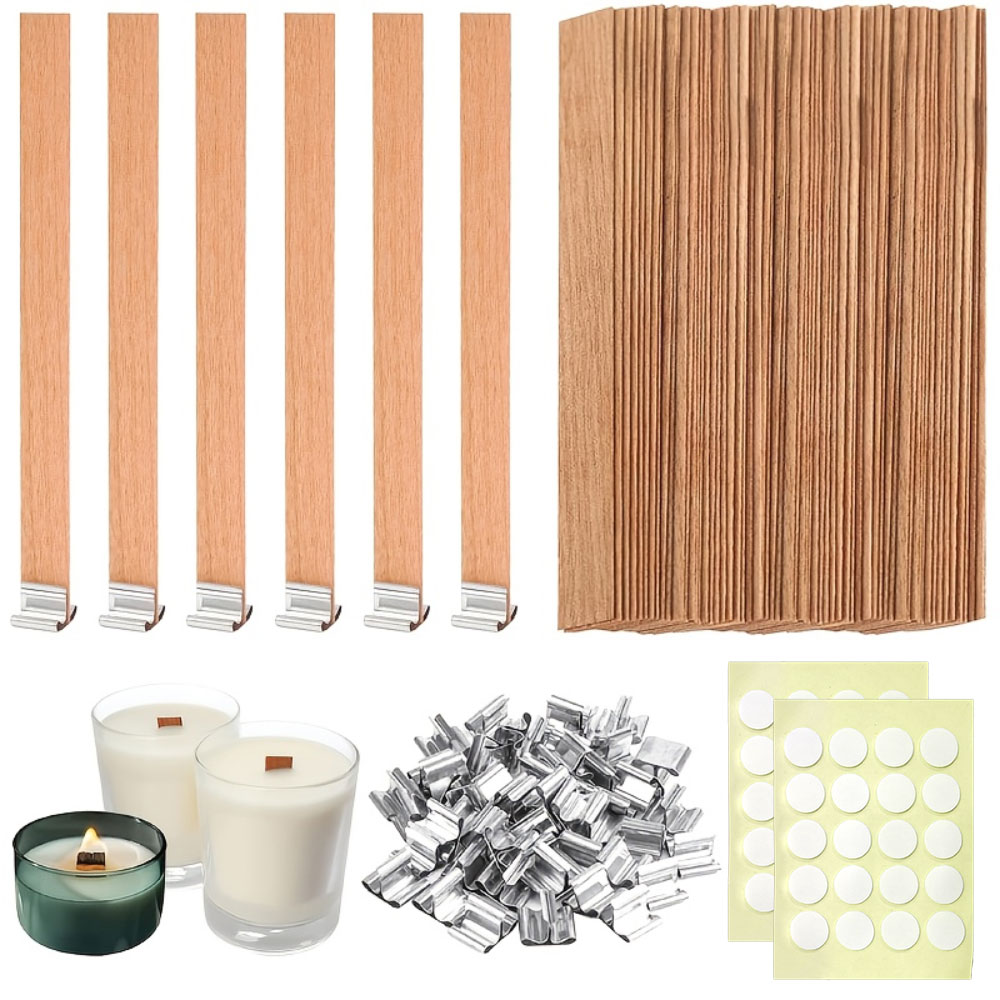 100 Stück Holzdochte mit Basis – Candle Making Wicks Bewertung und Preis