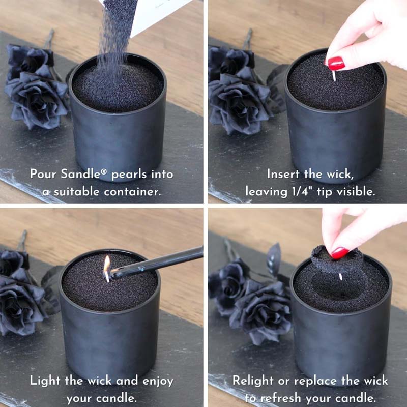 Schwarzer Kerzensand mit Docht – Candle Making Wicks Bewertung und Preis