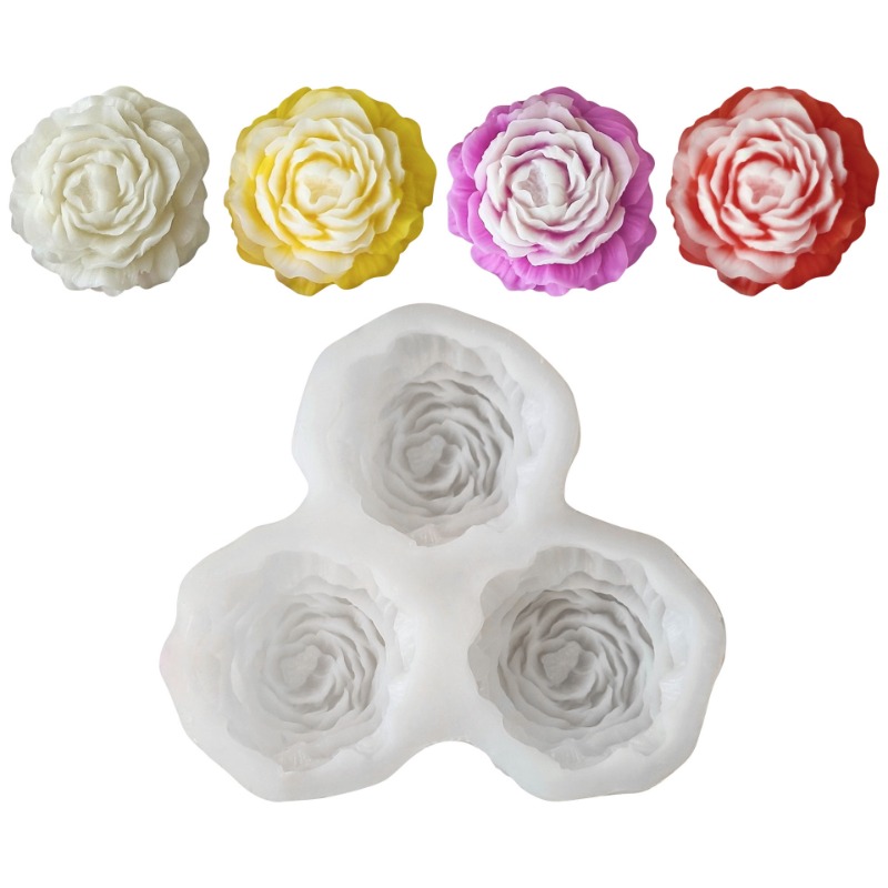3 teile/satz Pfingstrose Blume – Candle Making Business Bewertung und Preis