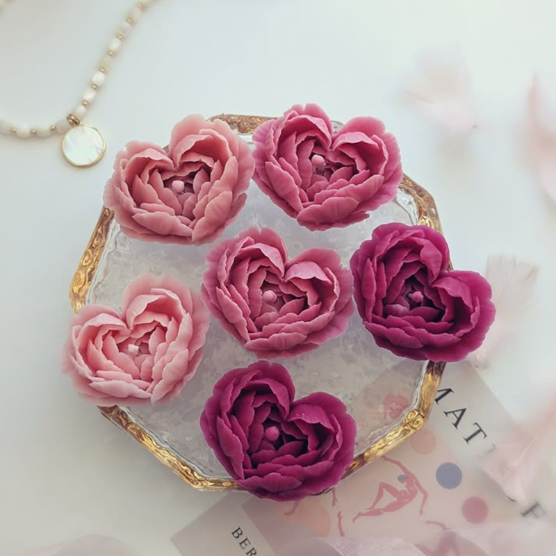 Herzform Blumen handgemachte S – Candle Making Jelly Bewertung und Preis